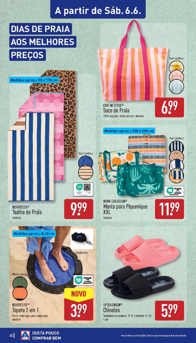 Folheto Aldi bazar achados – Antevisão Promoções 6 a 7 de junho