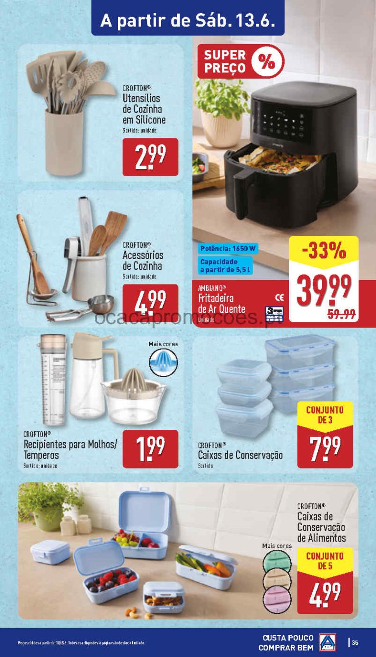 Folheto Aldi bazar – Antevisão Promoções 13 a 14 de junho