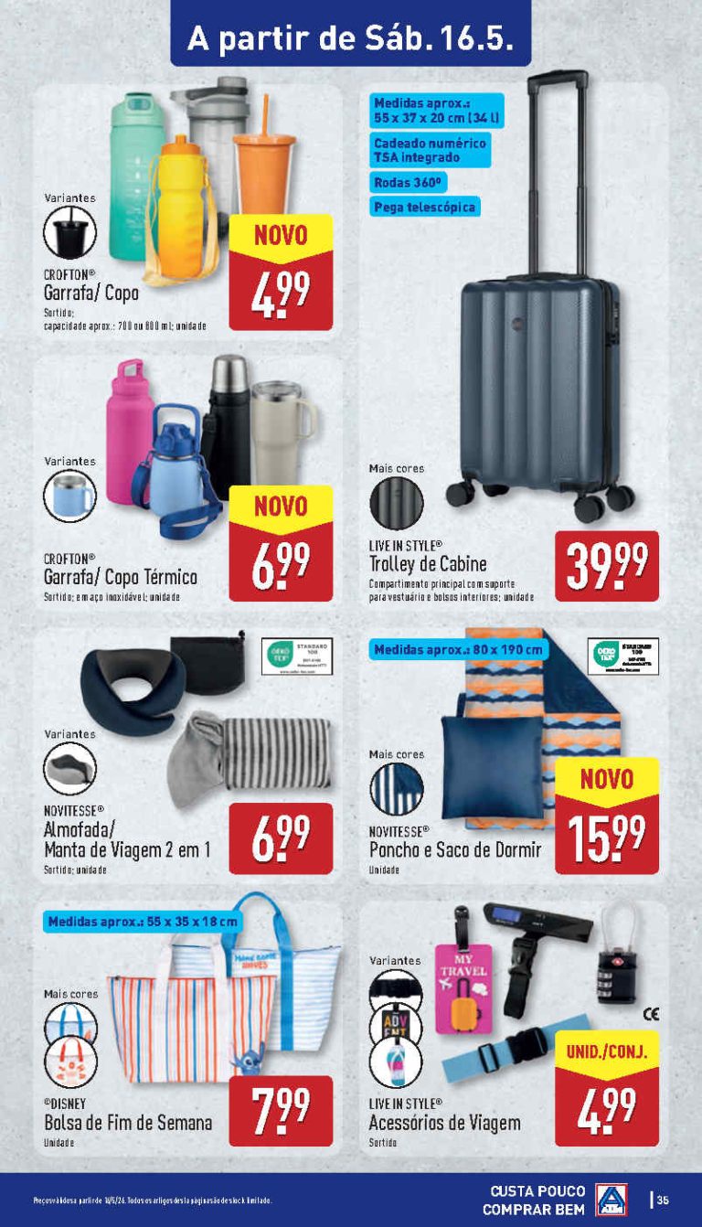 Folheto Aldi bazar: Antevisão Promoções 16 a 17 de maio