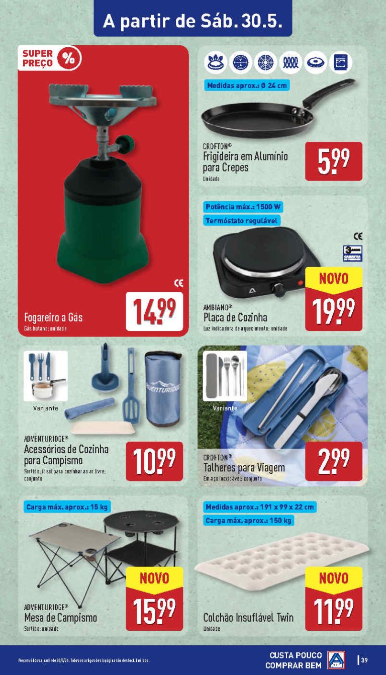 Folheto Aldi bazar – Antevisão Promoções 30 a 31 de maio
