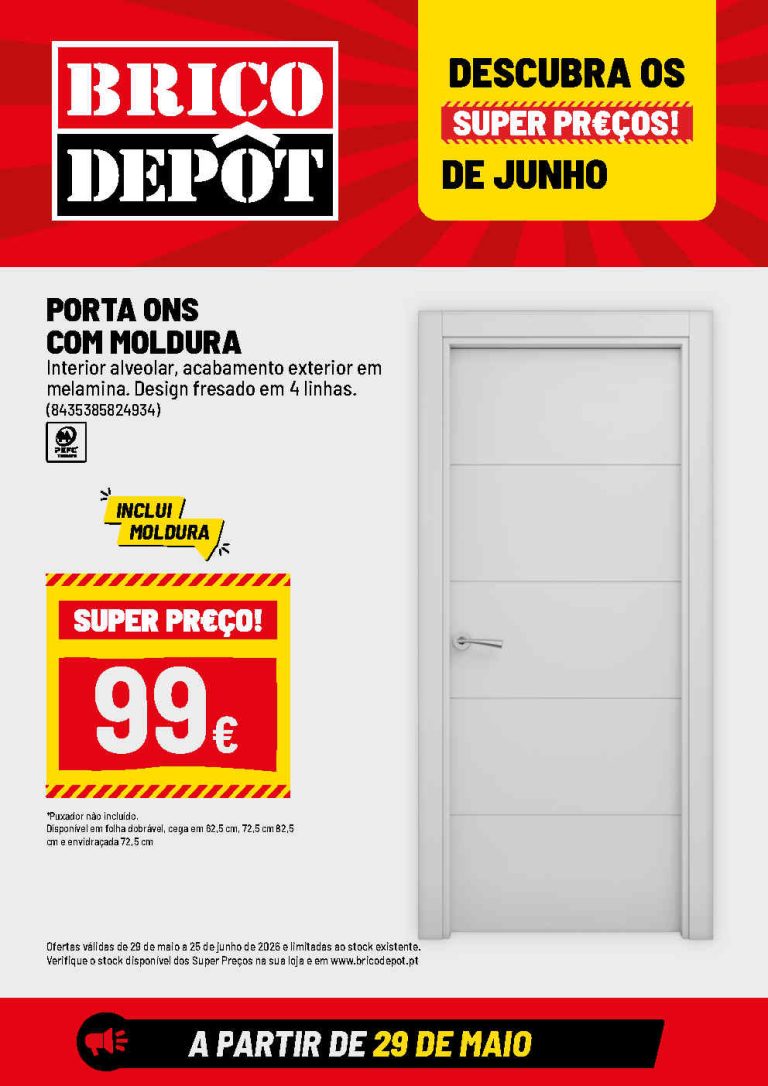 Folheto Brico Depôt: Antevisão Promoções 29 maio a 25 junho