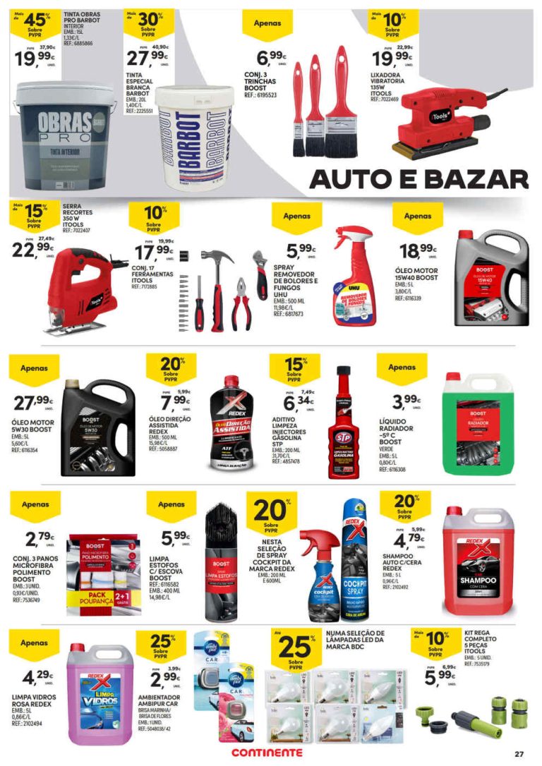 Folheto Continente Açores bazar Extra: Antevisão Promoções até 13 maio