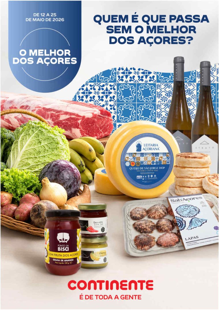 Folheto Continente Açores – Antevisão Promoções 13 a 25 de maio