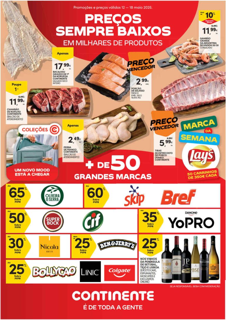 Folheto Continente Bom Dia – Antevisão Promoções 12 a 18 de maio