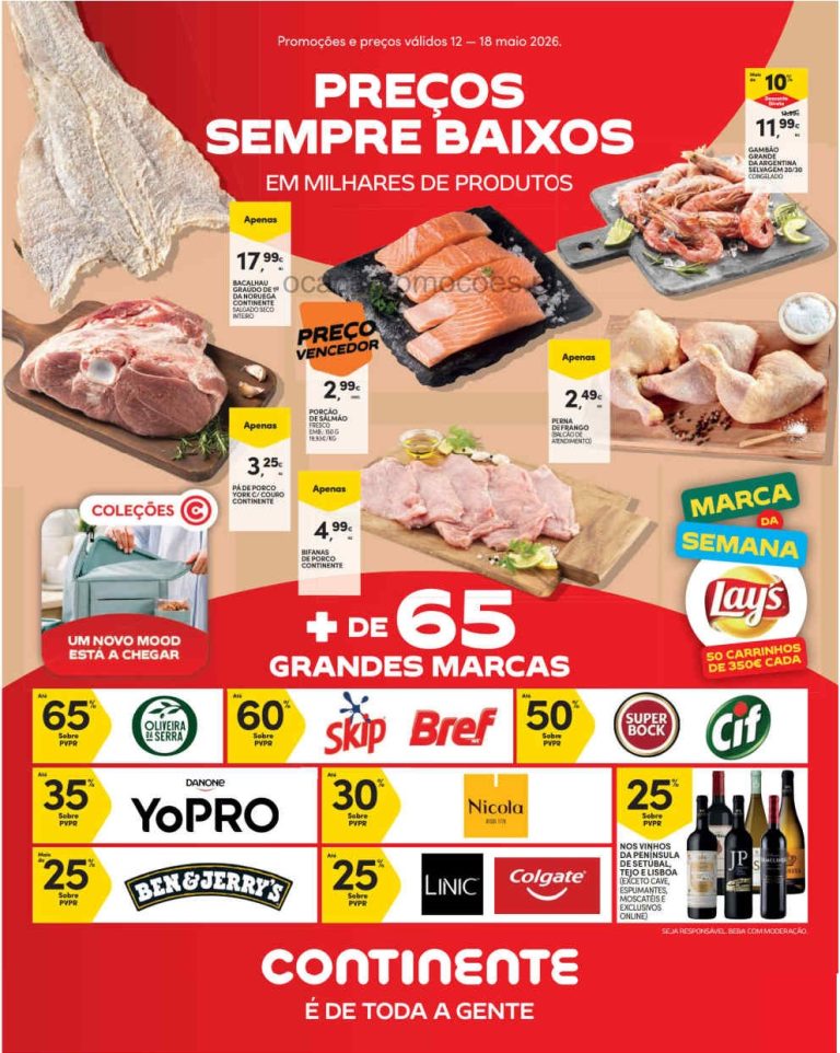 Folheto Continente Madeira – Antevisão Promoções 12 a 18 de maio
