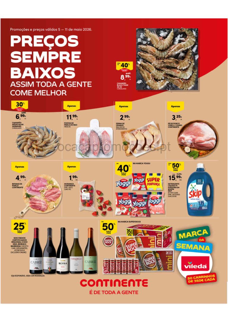 Folheto Continente Madeira – Antevisão Promoções 5 a 11 de maio