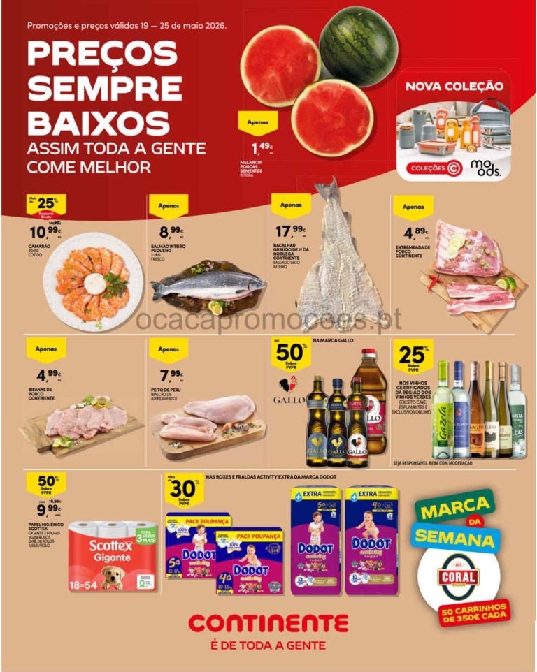 Folheto Continente Madeira – Antevisão Promoções 19 a 25 de maio