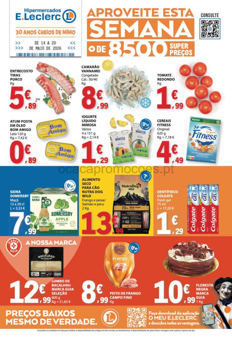 Folheto E Leclerc – Antevisão Promoções 14 a 20 de maio