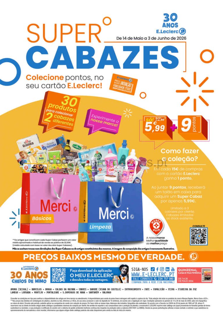 Folheto E Leclerc – Antevisão Promoções 14 a 20 de maio
