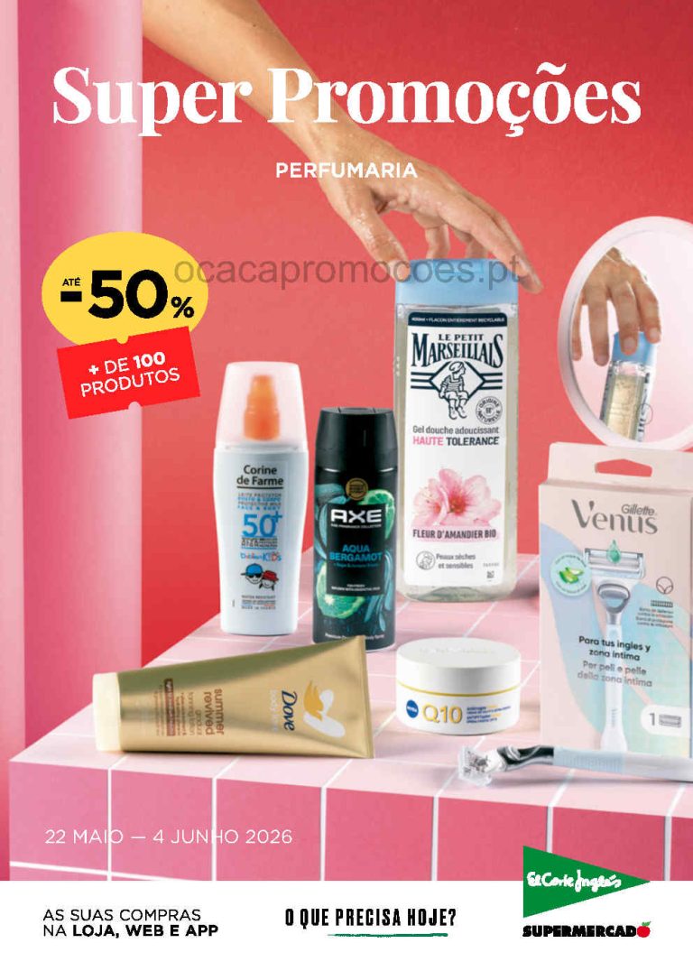 Folheto Supermercados El Corte Inglés – Antevisão Promoções 22 maio a 4 junho