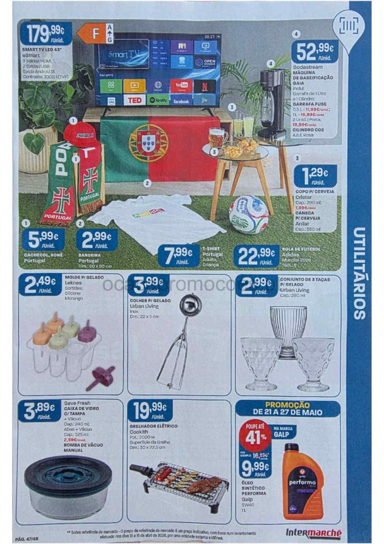Folheto Intermarché bazar – Antevisão Promoções 21 a 27 de maio