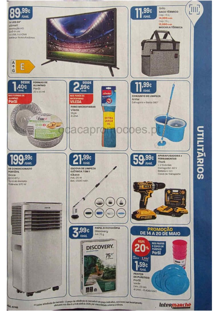 Folheto Intermarché bazar – Antevisão Promoções 14 a 20 de maio