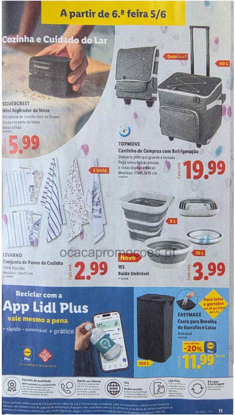 Folheto Lidl bazar – Antevisão Promoções 5 a 11 de junho