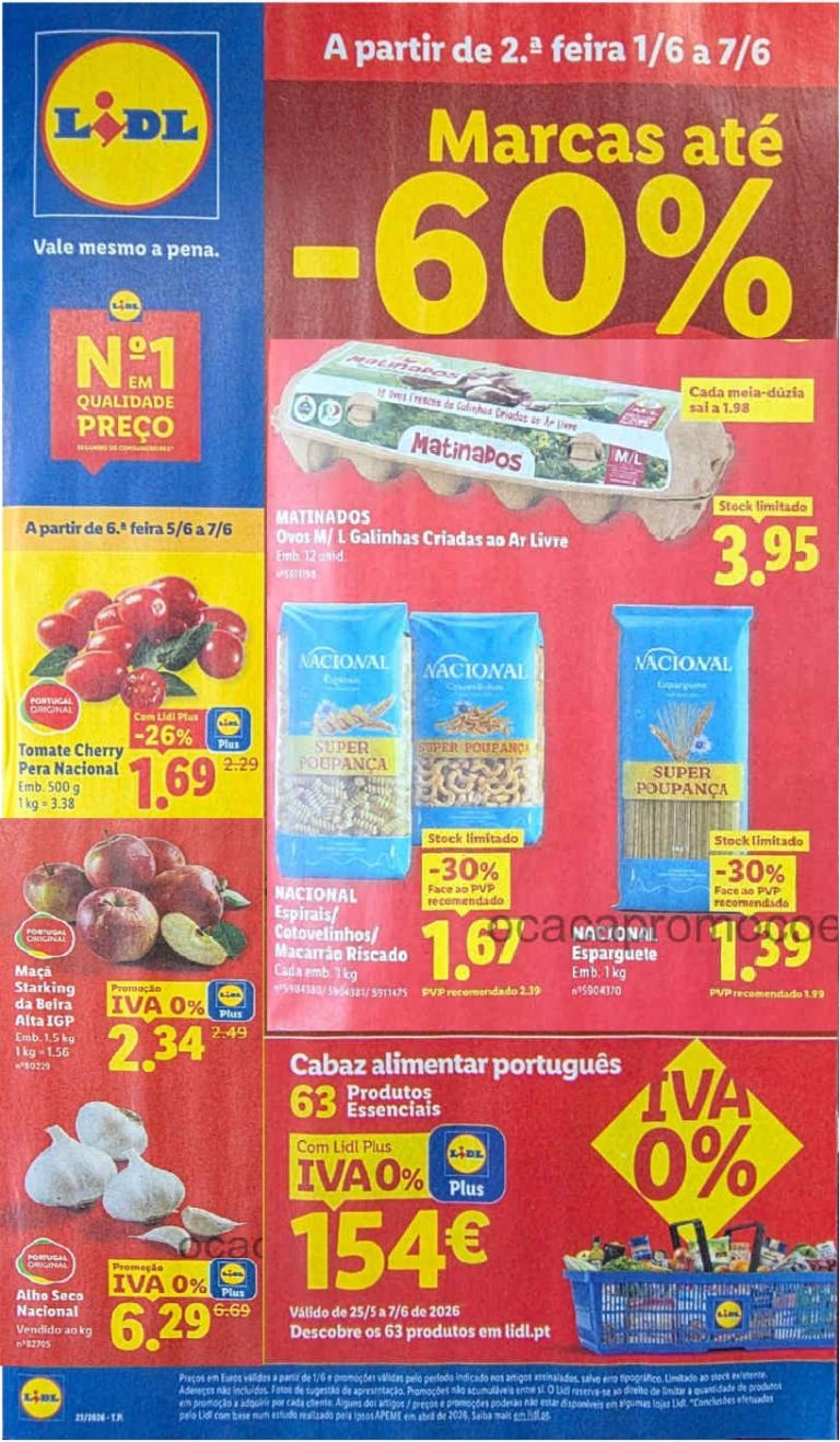 Folheto Lidl – Antevisão Promoções 1 a 7 de junho