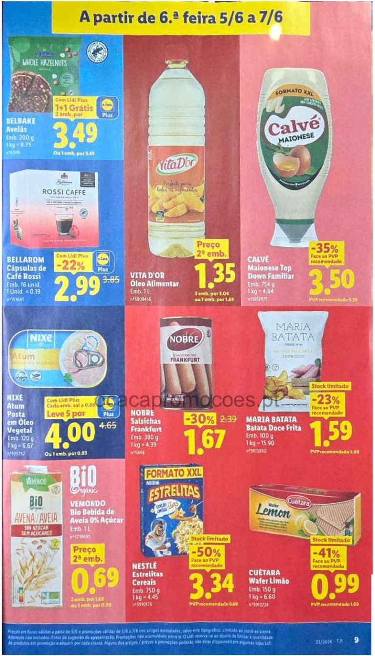 Folheto Lidl – Antevisão Promoções 5 a 7 de junho