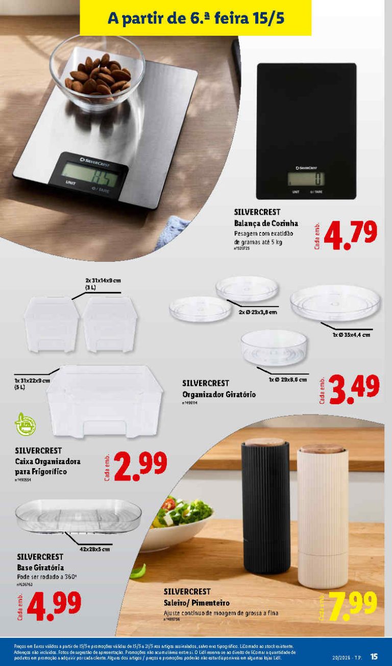 Folheto Lidl Utensílios – Antevisão bazar Promoções 15 a 21 de maio