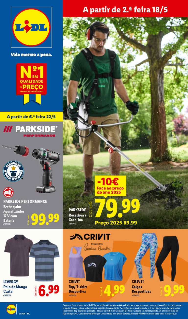 Folheto Lidl bazar – Antevisão Promoções a partir 18 de maio