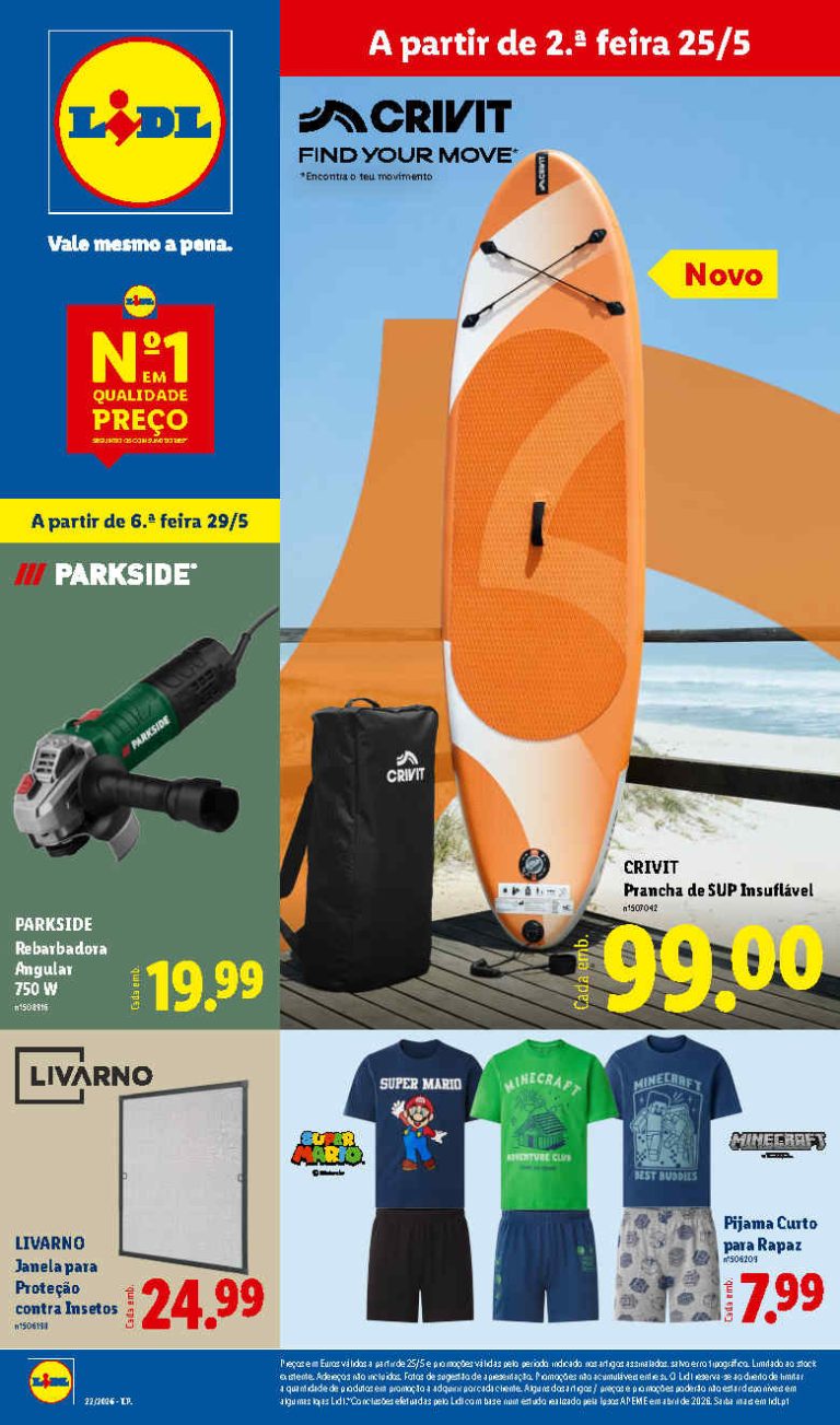 Folheto Lidl Bazar – Antevisão Promoções 25 maio a 4 junho
