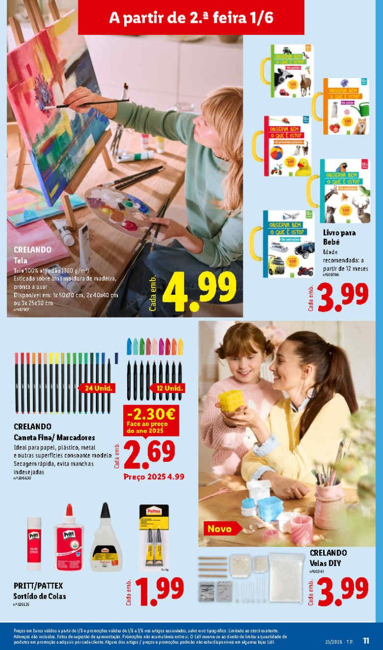 Folheto Lidl Manualidades – Antevisão bazar Promoções 1 a 7 de junho