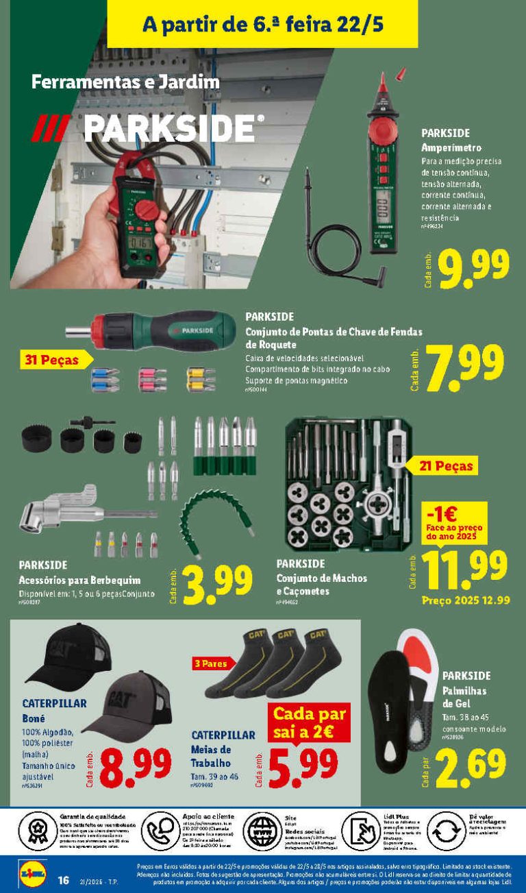 Folheto Lidl Utilitários – Antevisão bazar Promoções 22 a 28 de maio