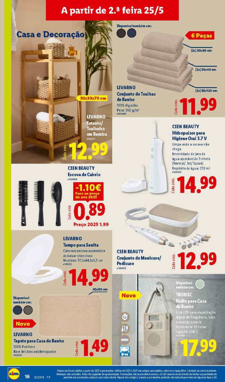 Folheto Lidl Casa – Antevisão bazar Promoções 25 maio a 4 junho