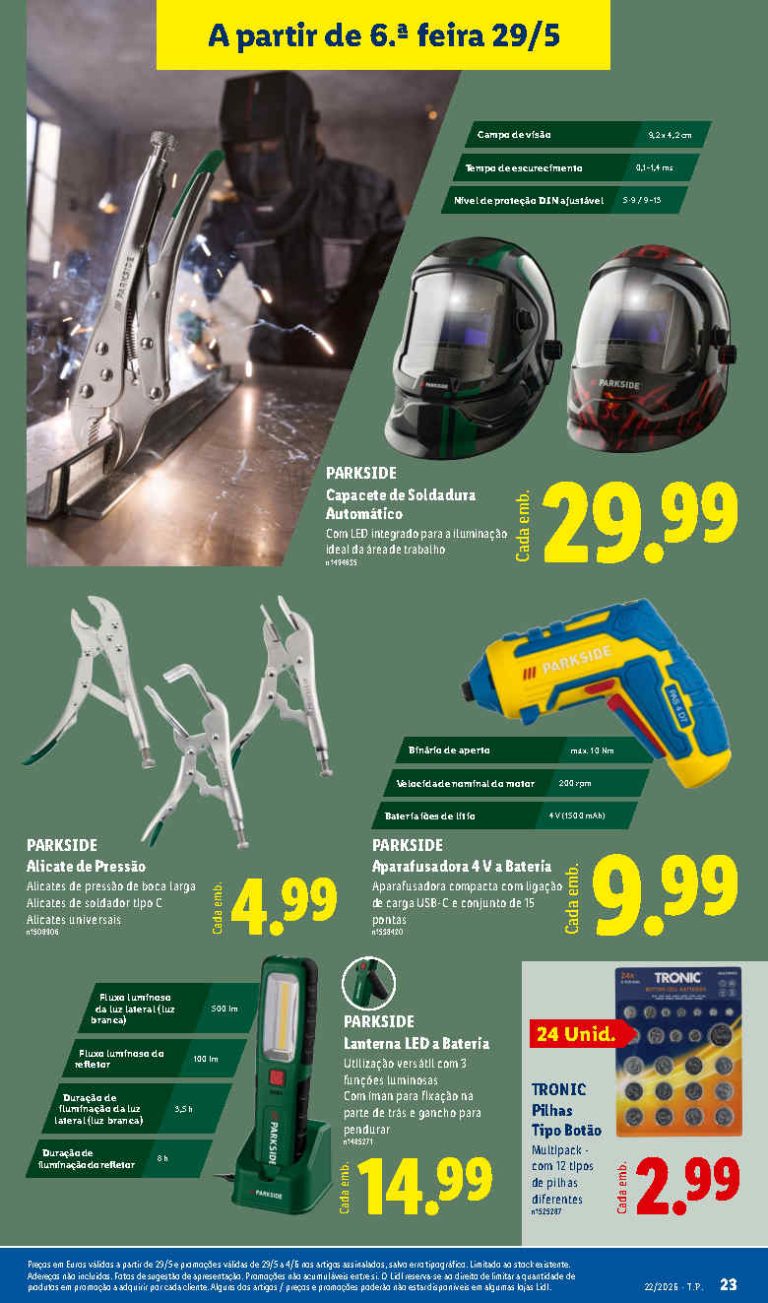 Lidl Destaques – Antevisão Bazar Promoções 29 maio a 4 junho