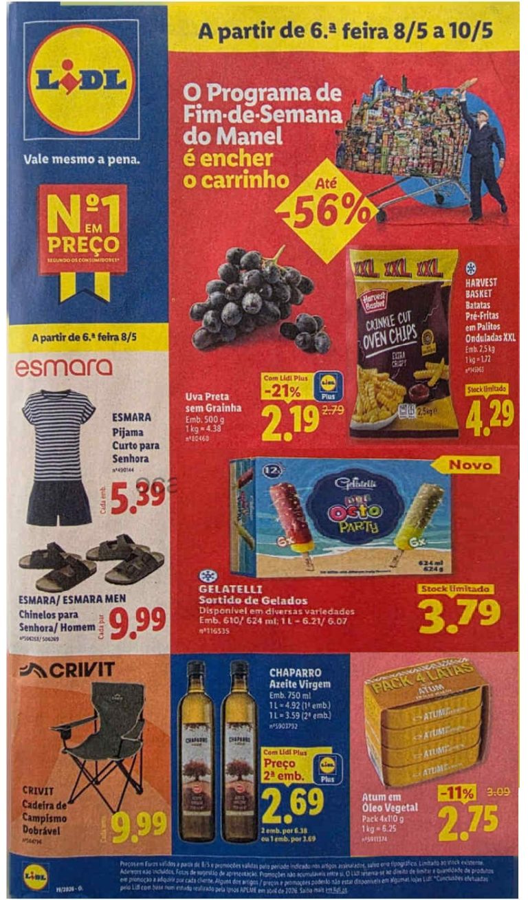 Folheto Lidl: Antevisão Promoções a partir 8 de maio