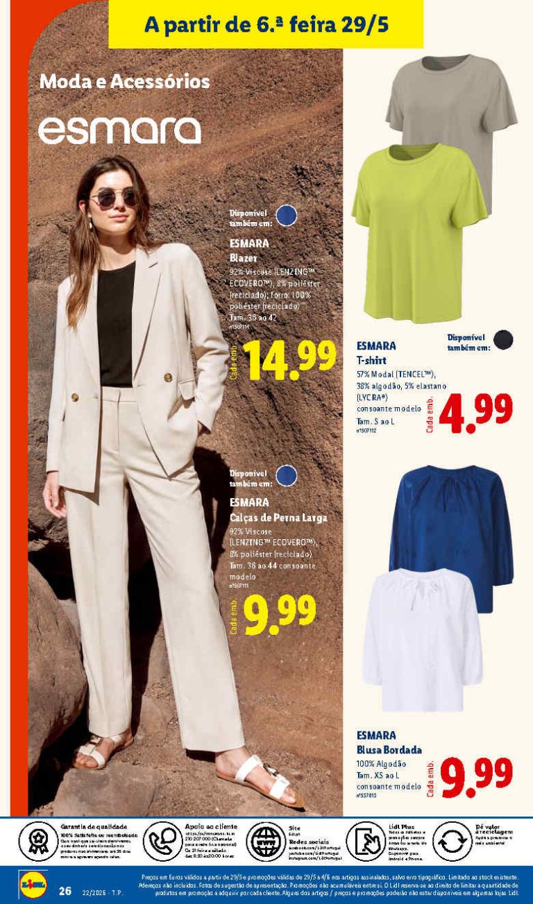 Folheto Lidl Moda – Antevisão bazar Promoções 29 maio a 4 junho