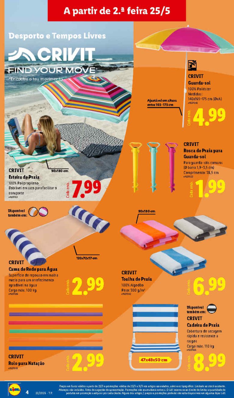 Lidl Destaques – Antevisão Bazar Promoções 25 a 31 de maio