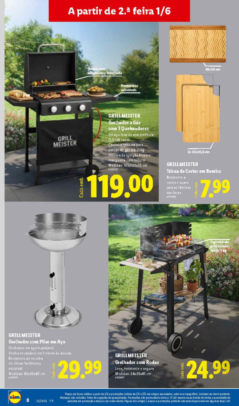 Folheto Lidl Churrasco – Antevisão bazar Promoções 1 a 7 de junho