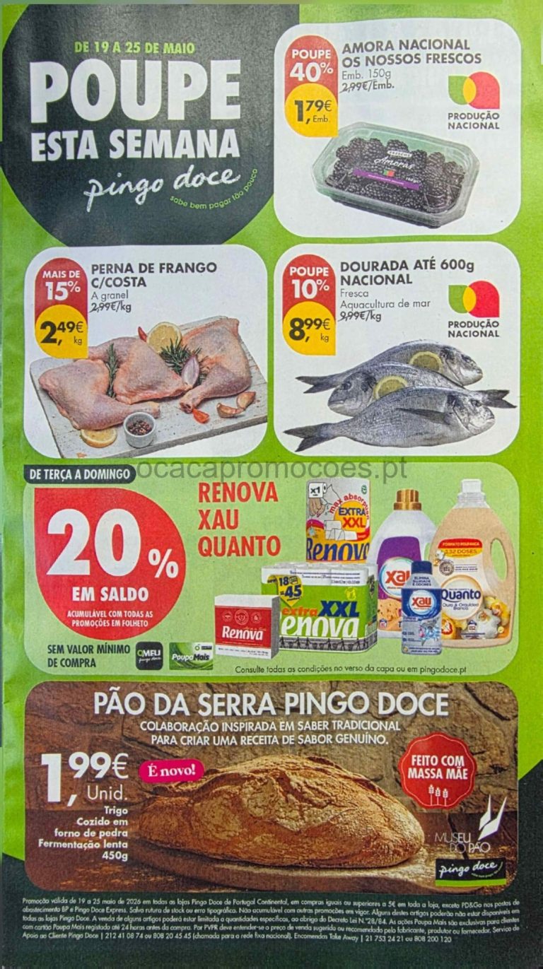 Folheto Pingo Doce – Antevisão Promoções 19 a 25 de maio