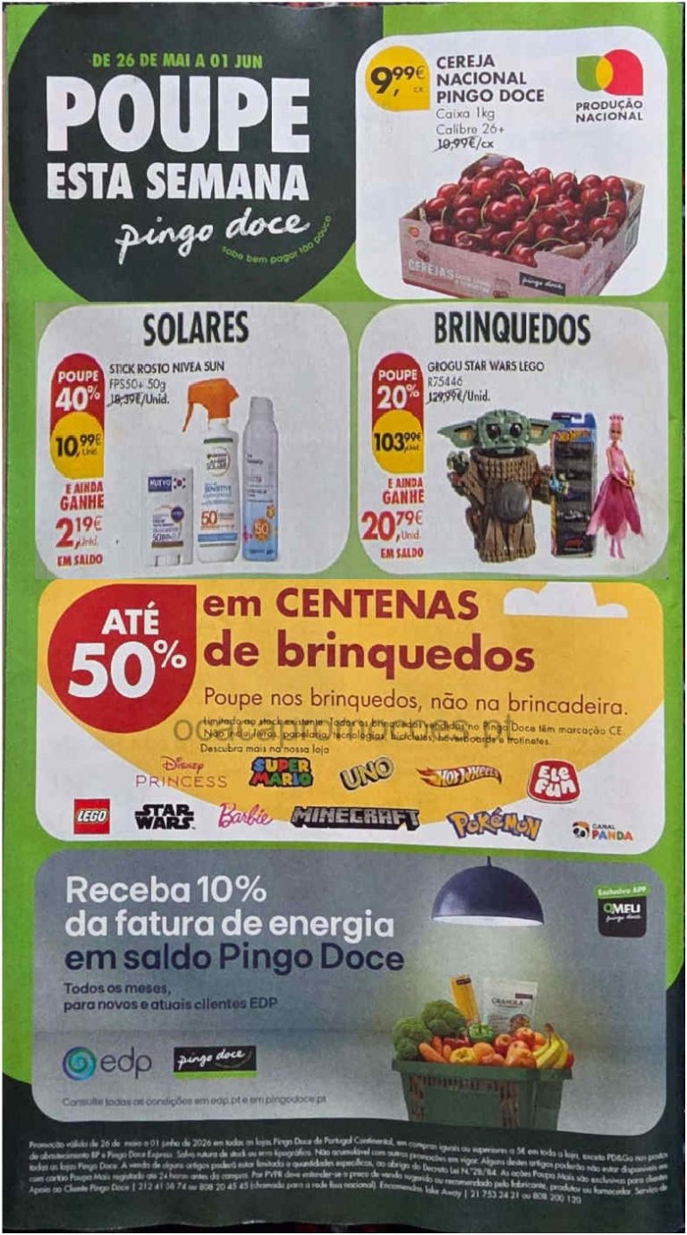 Folheto Pingo Doce Super – Antevisão Promoções 26 maio a 1 junho