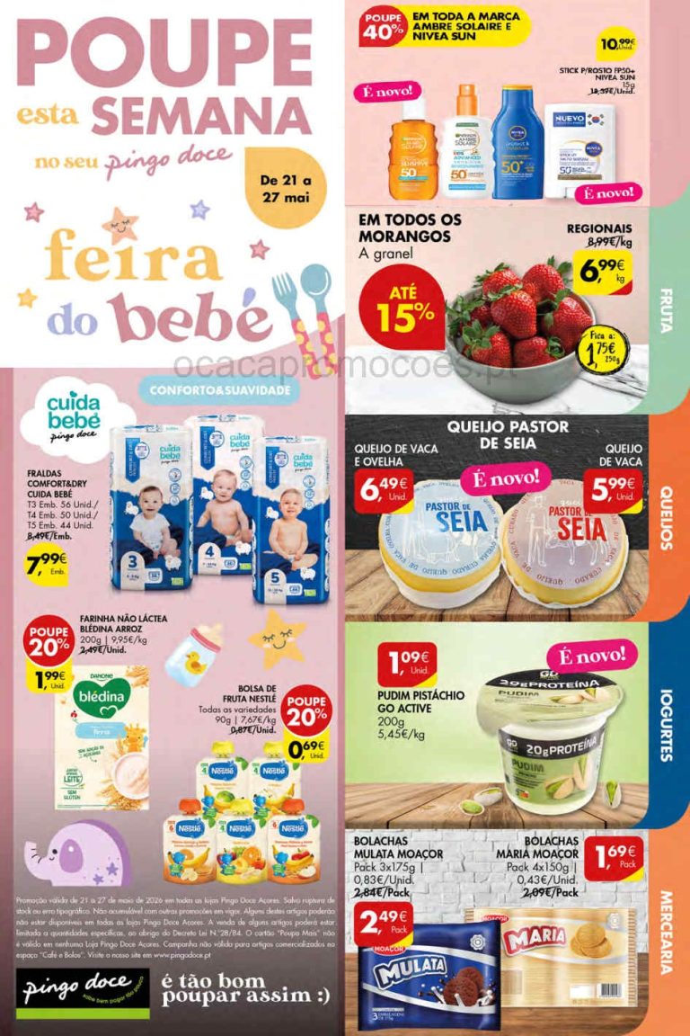 Folheto Pingo Doce Açores – Antevisão Promoções 21 a 27 de maio