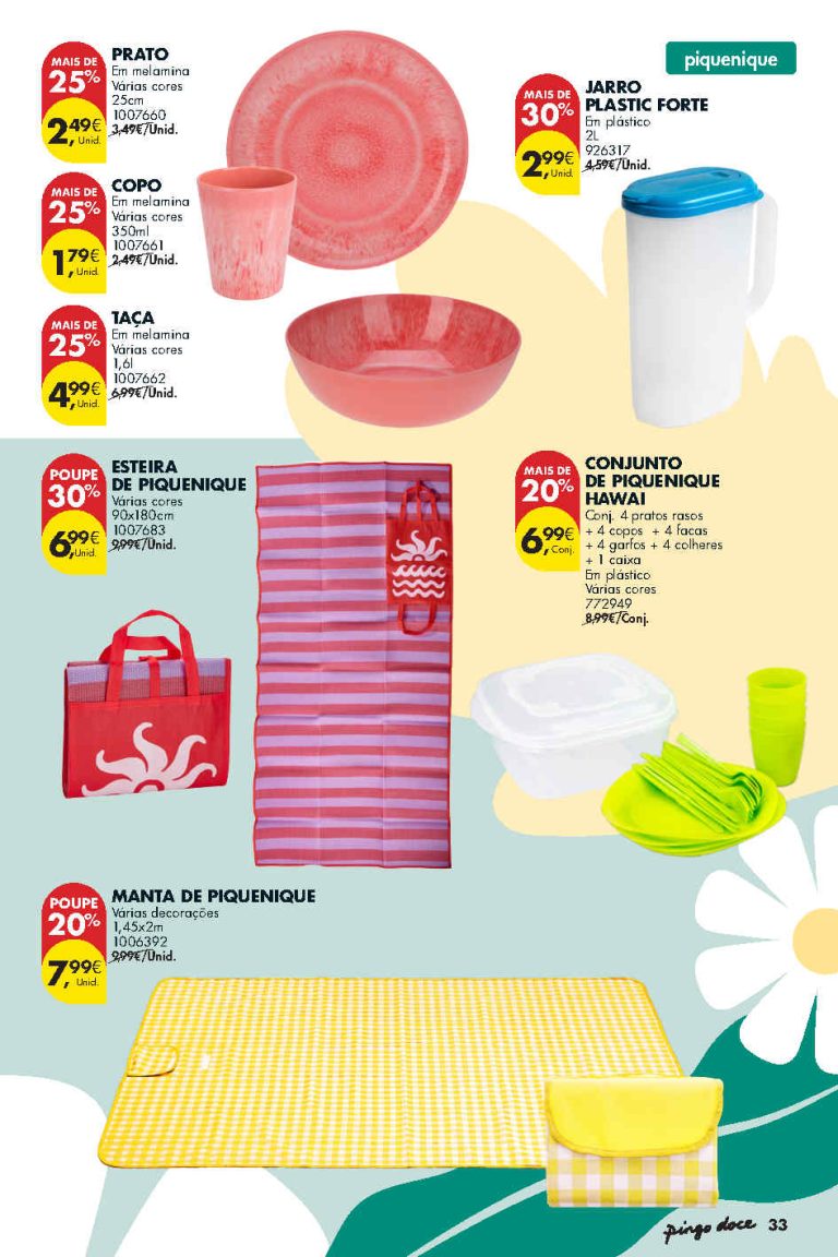 Folheto Pingo Doce Piquenique – Antevisão bazar Promoções até 1 junho