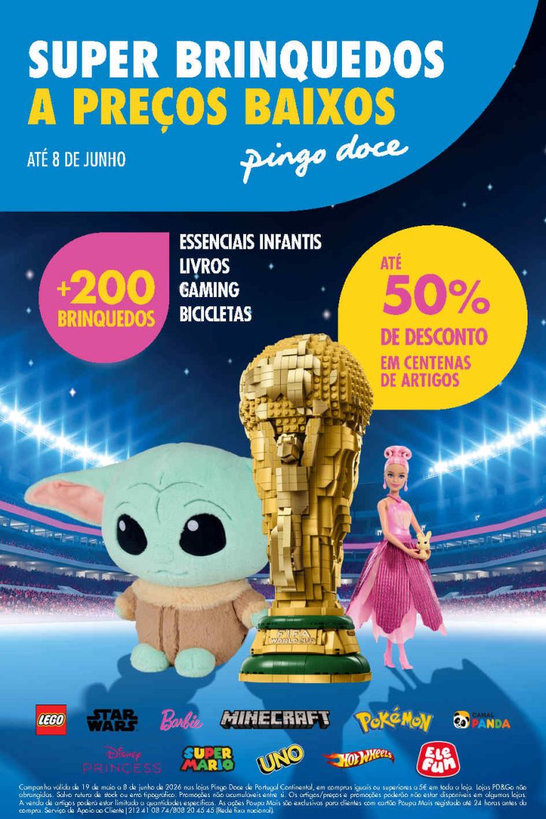 Folheto Pingo Doce Brinquedos – Antevisão Promoções 19 maio a 8 junho