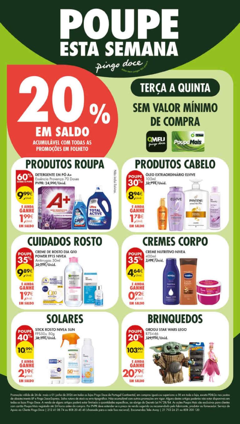 Antevisão Folheto Pingo Doce – Esta Semana Promoções 26 maio a 4 junho