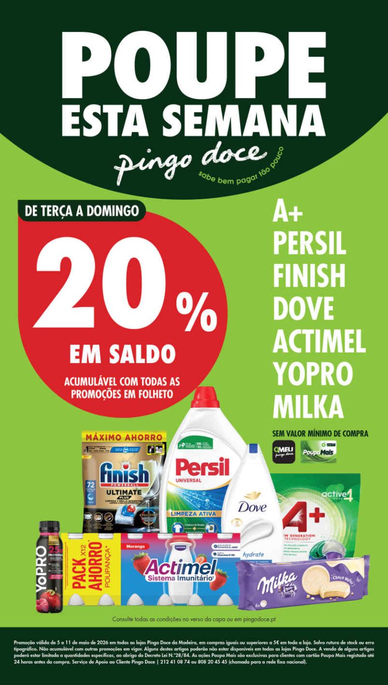 Folheto Pingo Doce Madeira – Antevisão Promoções 5 a 11 de maio