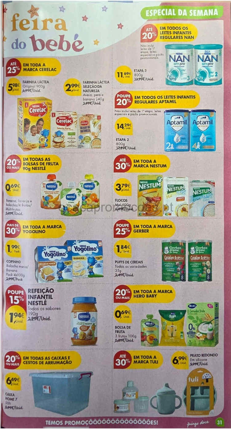 Folheto Pingo Doce Feira do Bebé – Antevisão Promoções 19 a 25 de maio