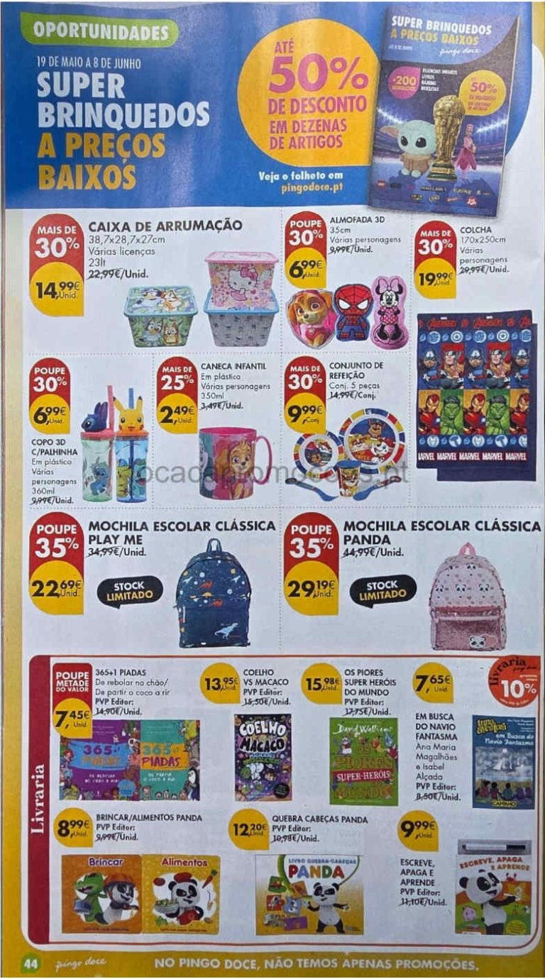 Folheto Pingo Doce Dia da Criança – Antevisão Promoções 19 maio a 8 junho