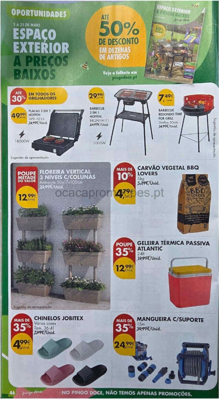 Folheto Pingo Doce Ar Livre – Antevisão bazar Promoções 19 a 25 de maio