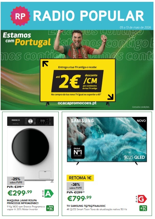 Folheto Rádio Popular – Antevisão Promoções 10 a 13 de maio