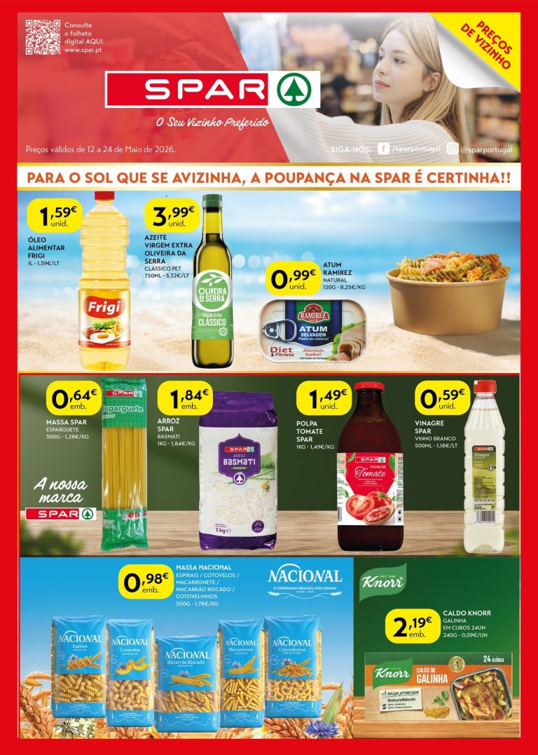 Folheto Spar – Antevisão Promoções 12 a 24 de maio