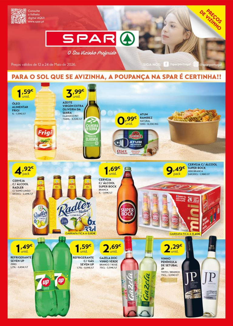Folheto Spar – Antevisão Promoções 12 a 24 de maio