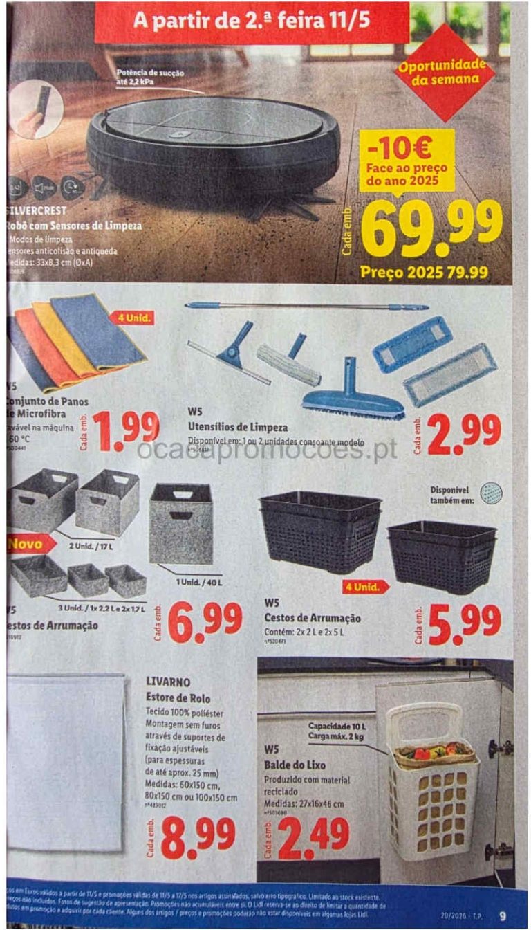 Folheto Lidl bazar – Antevisão Promoções a partir 11 de maio