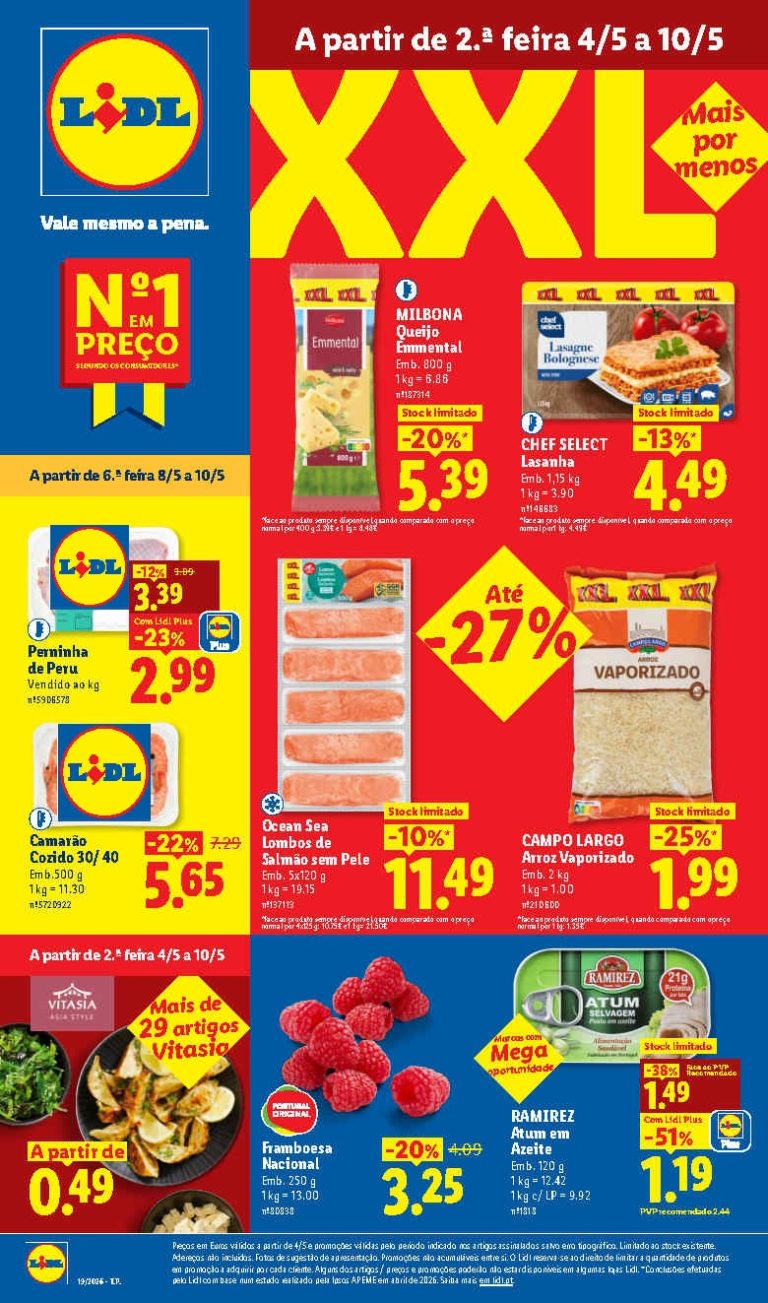 Folheto Lidl: Antevisão Promoções 4 a 10 de maio