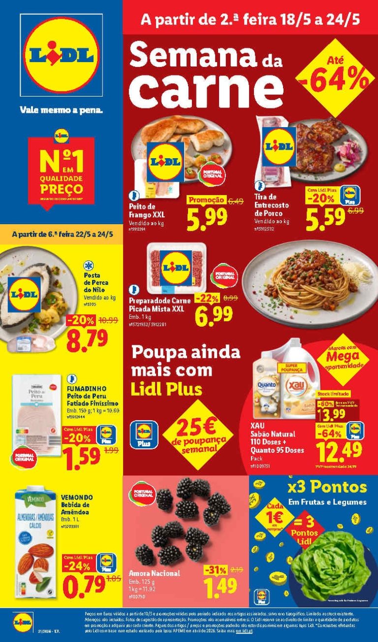 Folheto Lidl – Antevisão Promoções a partir de 18 maio