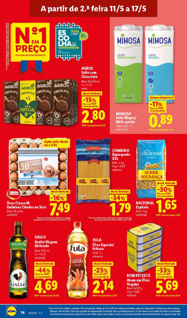 Folheto Lidl Mercearia – Antevisão Promoções 11 a 17 de maio