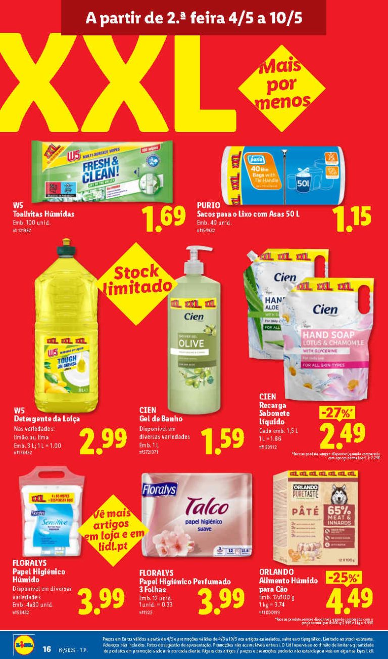 Folheto Lidl XXL: Antevisão Promoções 4 a 10 de maio