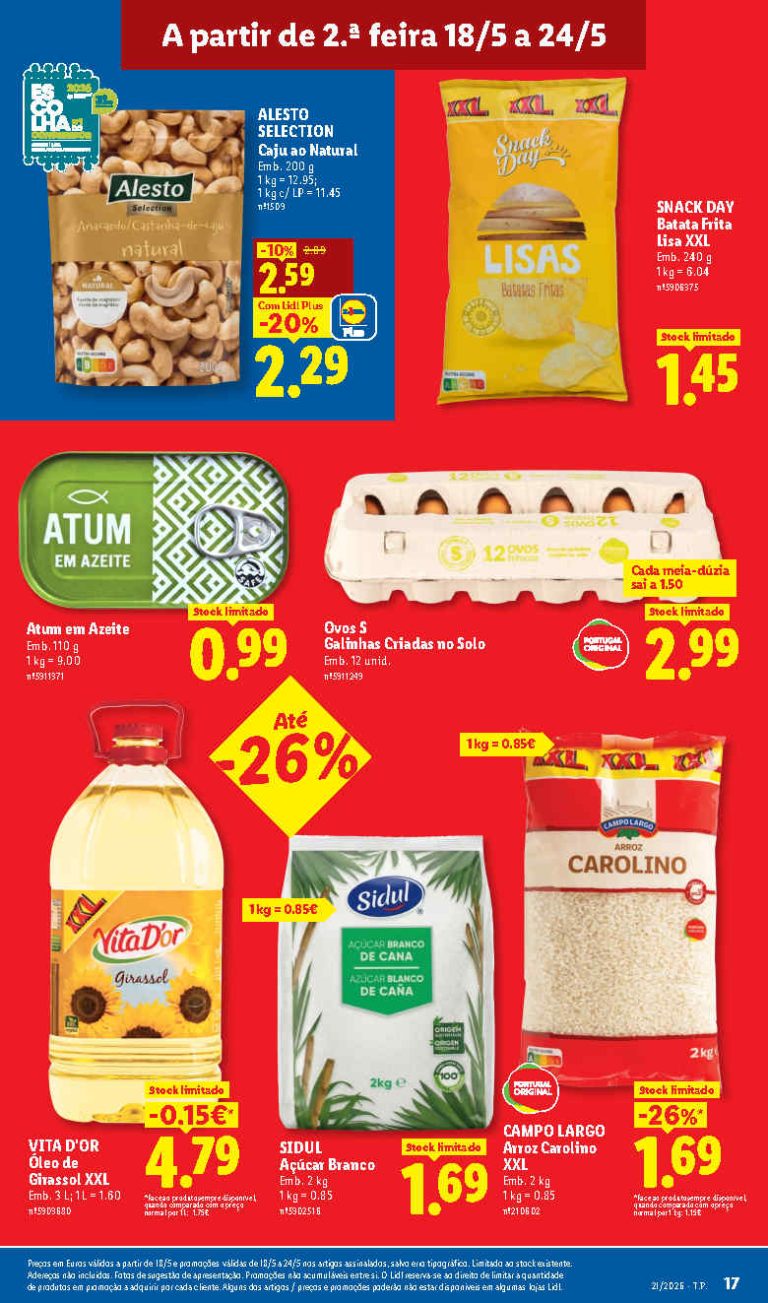 Folheto Lidl Mercearia – Antevisão Promoções 18 a 28 de maio