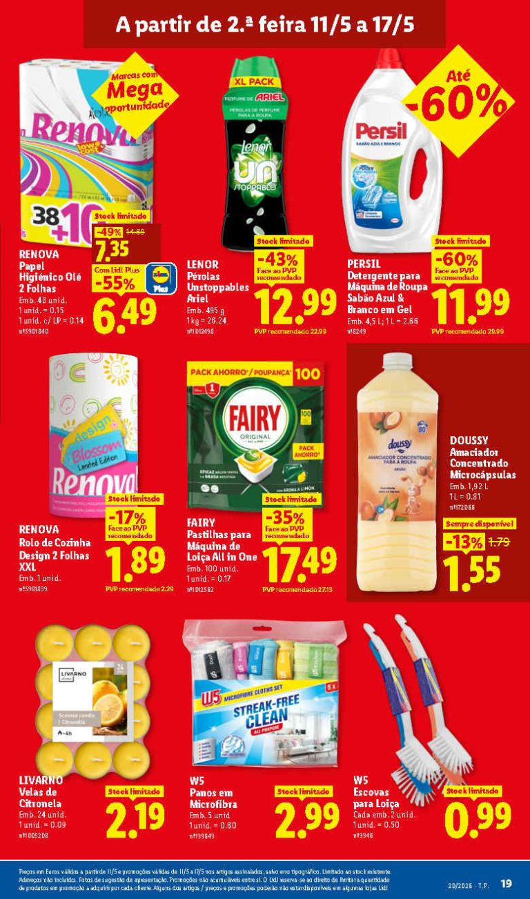 Folheto Lidl Limpeza e Beleza – Antevisão Promoções 11 a 17 de maio
